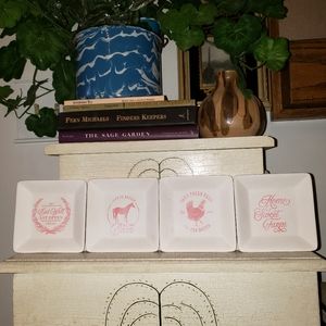 CREATE BASICS Bisque Trinket Dish Set of 4